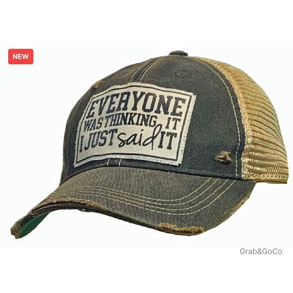 Classic Trucker Hat Unisex Adjustable Snapback Mesh Back Retro Y2K Style